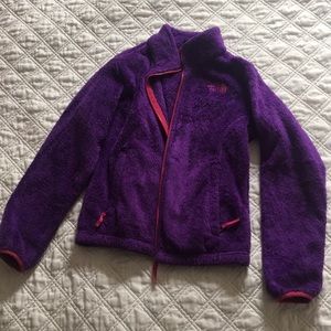 Purple north face fleece 10/12